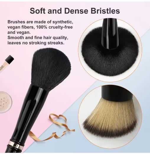 4-In-1 Draagbare Make-Up Borstel Set